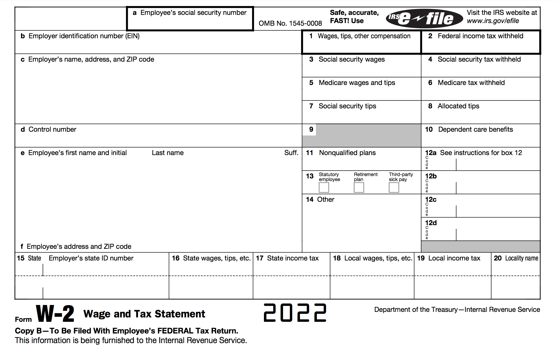 How to Fill Out a W 2 Tax Form