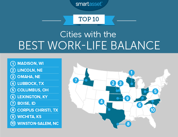 The Cities With the Best Work-Life Balance - SmartAsset