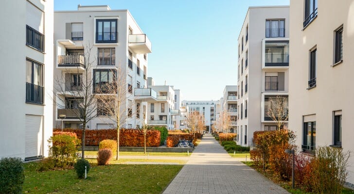 a multi-unit housing complex can be comprised of co ops or condominiums