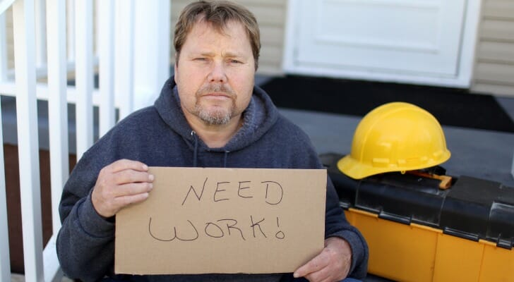 Unemployed blue-collar worker