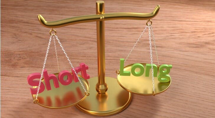 Short and long positions in a balance