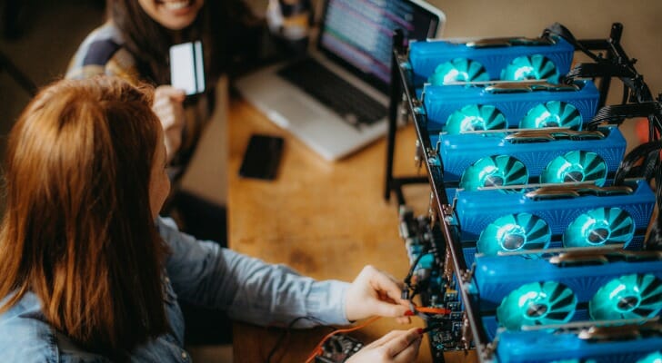 Female cryptocurrency miners