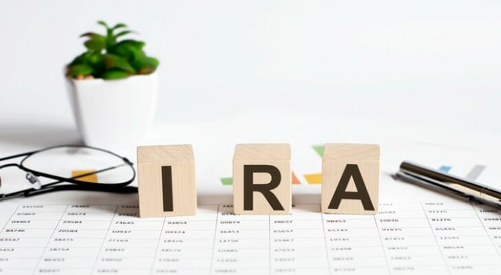 Image shows the blocks spelling out "I-R-A."
