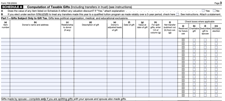 How to Fill Out Form 709
