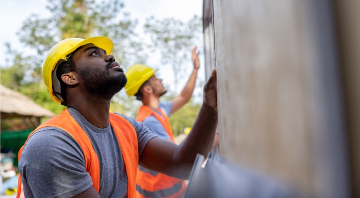 Wages from a job working construction are one form of non-passive income. 