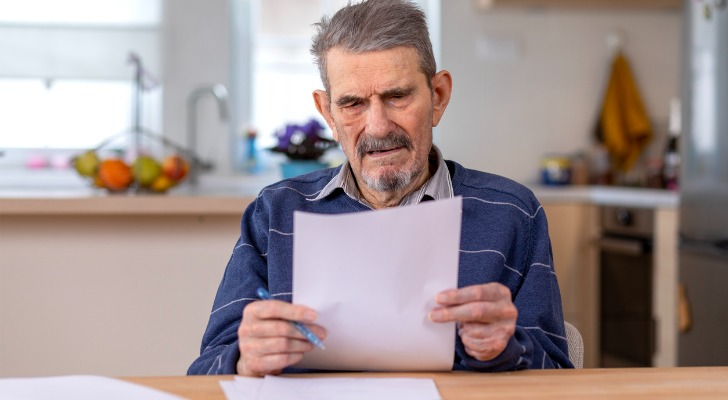 A senior checking to see if his Social Security is included in his AGI.