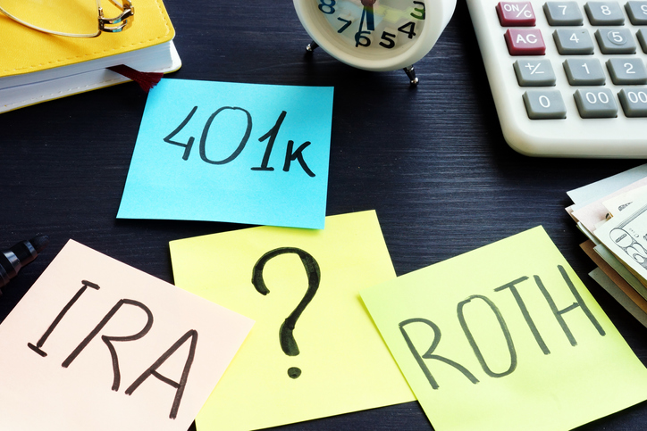 401(k)s, traditional IRAs and Roth IRAs are three different types of common retirement accounts.
