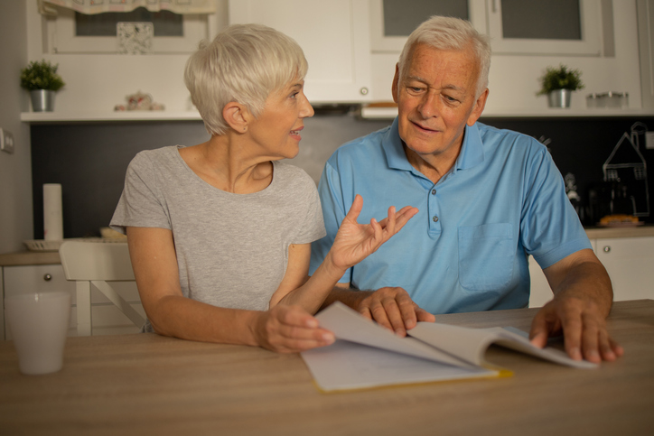 A senior couple researching 10-year rules for inherited IRAs.