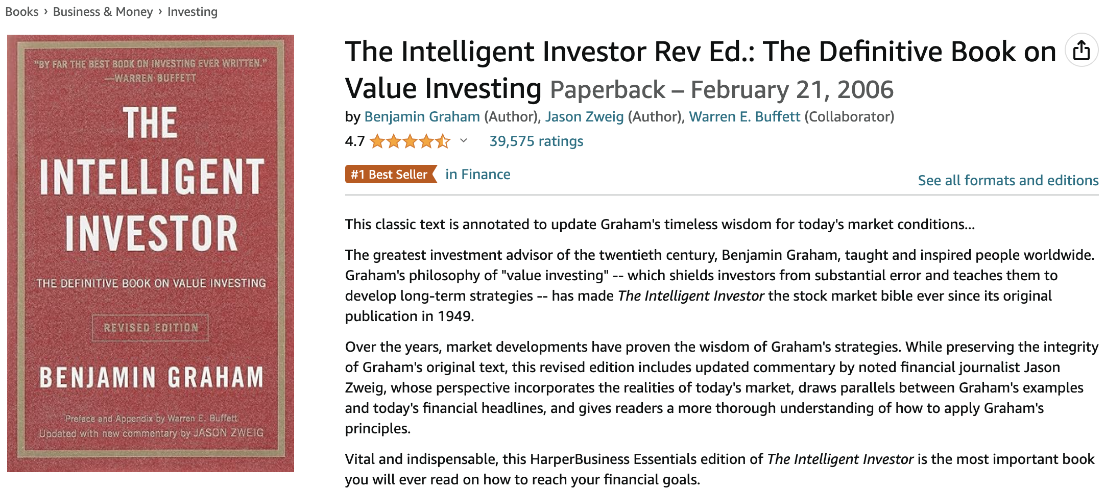 Books for Stock Traders: “The Intelligent Investor” by Benjamin Graham