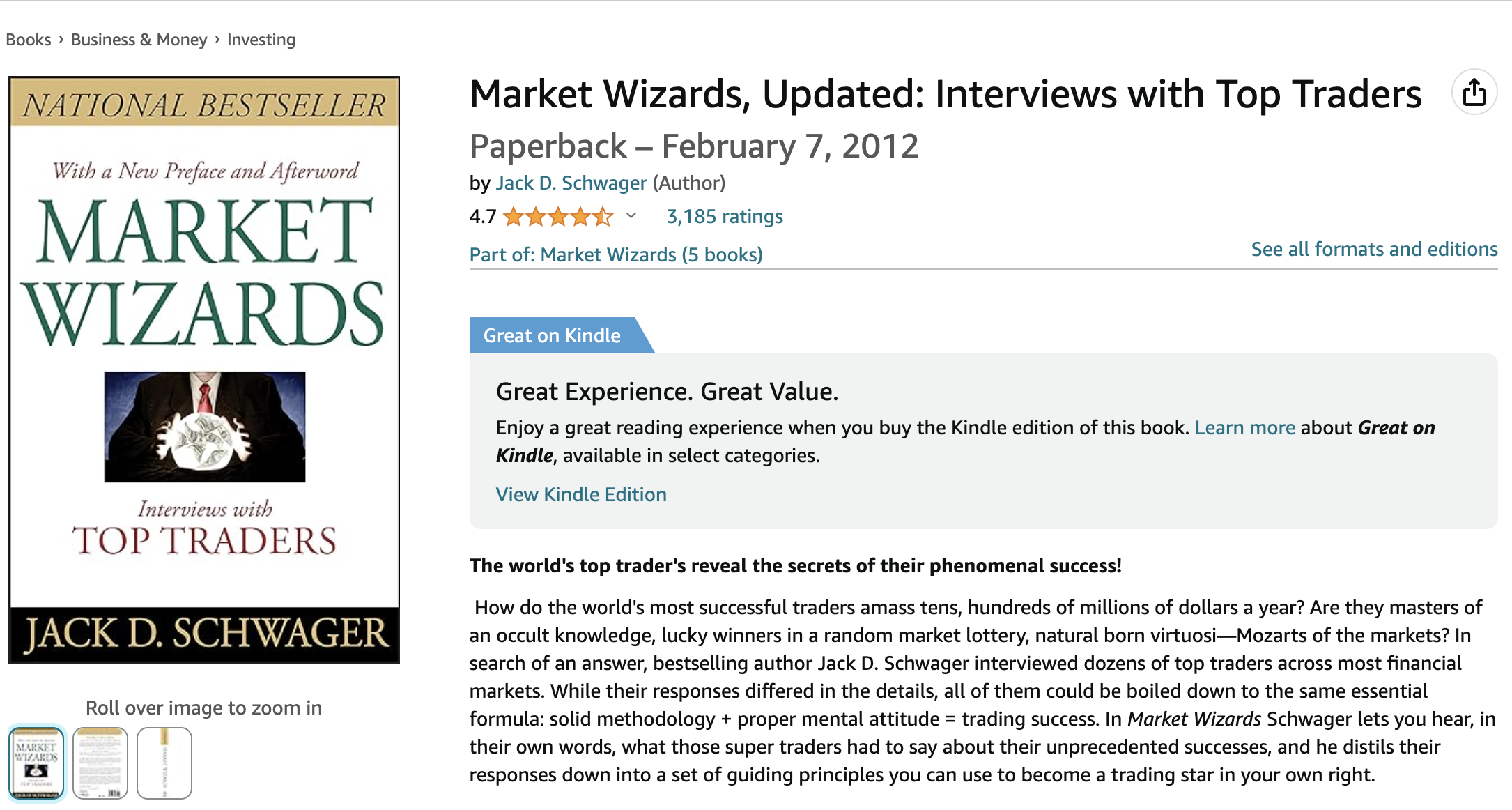 Books for Stock Traders: “Market Wizards” by Jack D. Schwager