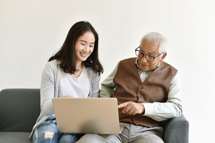 A daughter and father discuss the benefits of getting a power of attorney.