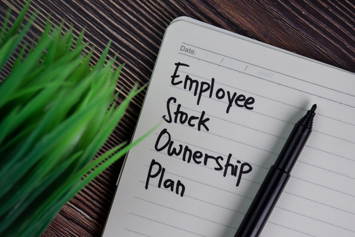 An employee stock ownership plan (ESOP) can allow employees to become partial owners of the company they work in.