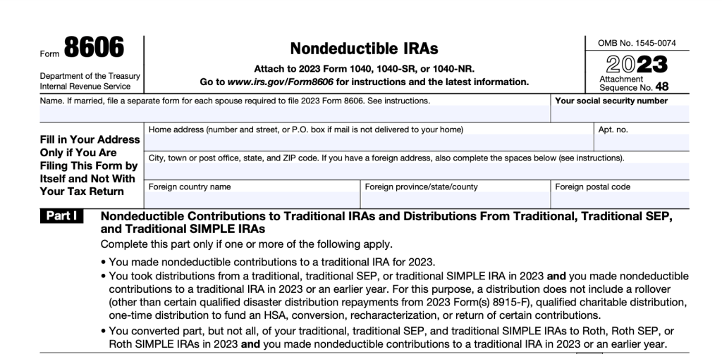 Understanding Form 8606 for IRA Taxes