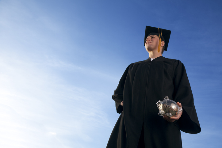 A college graduate in California having benefited from a 529 plan.