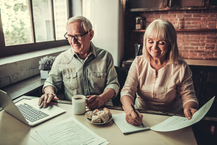 A senior couple reporting a backdoor Roth IRA with Form 8606.