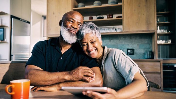 A woman and her husband are relieved to know their annuity payments cover their living expenses. 