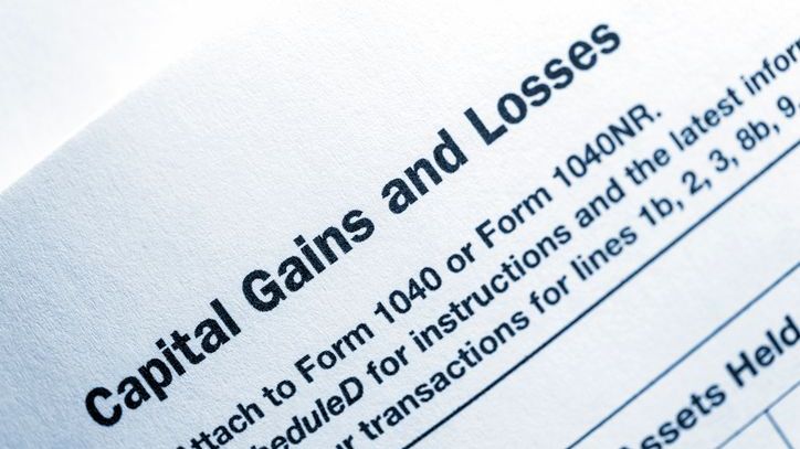 IRS Schedule D, which gets attached to Form 1040, is used to report capital gains and losses.