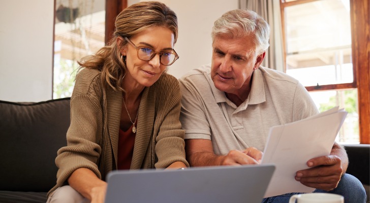 A 60-year-old couple looks over their retirement budget, including their eventual income sources.