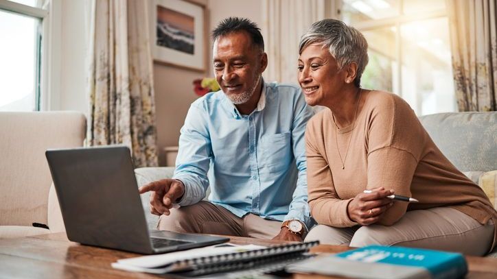 A couple looks over their future income streams to determine when they can afford to retire.