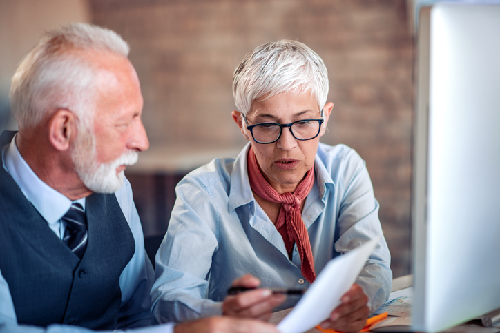 A senior couple trying to figure out how many hours they can work after retirement.