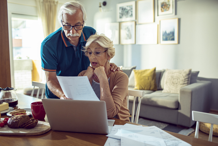 A senior couple reviewing their estate plan in Louisiana.