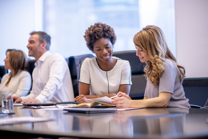 A financial advisor working with a client to develop a values-based financial plan.