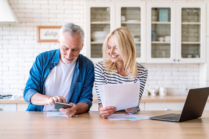 A wife adds her retired husband to her health insurance. 