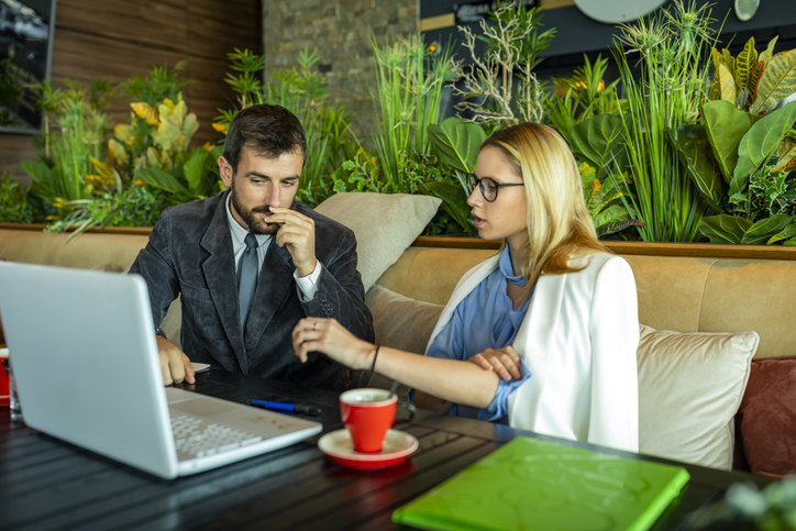 A couple researching how to create multiple streams of income.