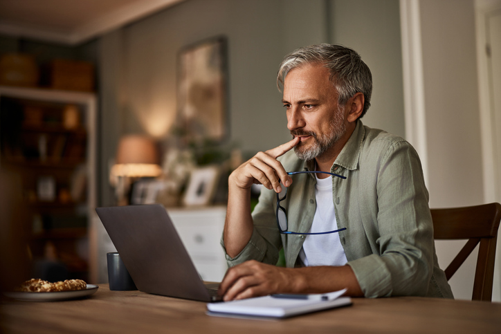 A man reviewing his estate plan in Arkansas.