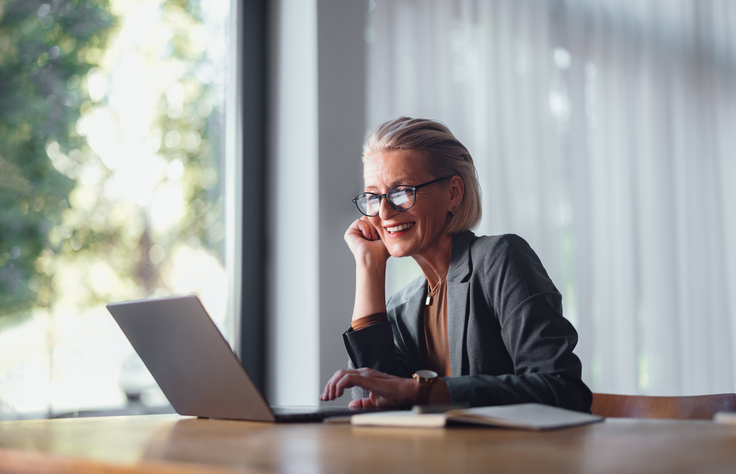 A senior woman reviewing her estate plan in Montana.