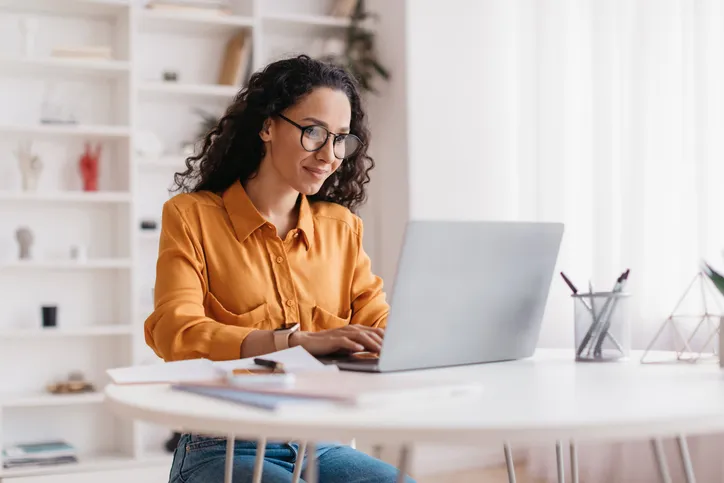 An investor reviewing her portfolio.