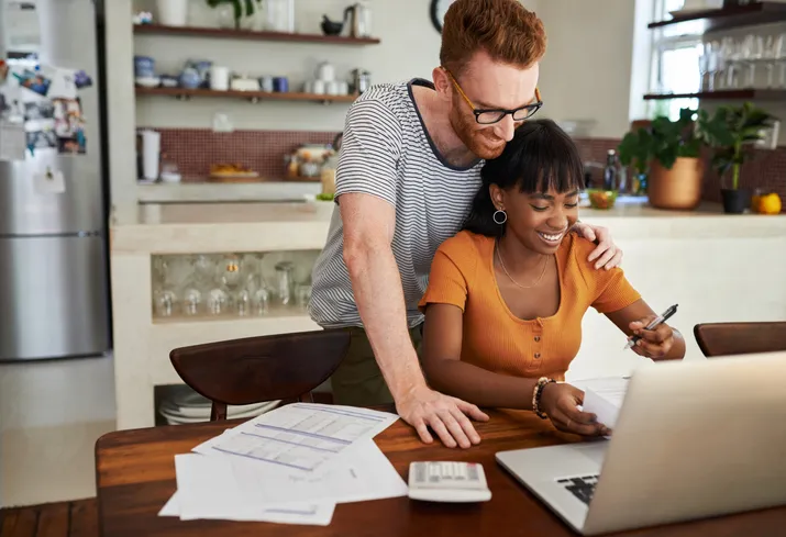 A couple rebalances their portfolio.