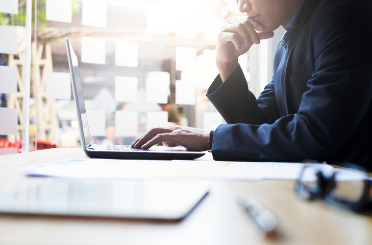 A financial advisor works on a branding statement for their firm. 