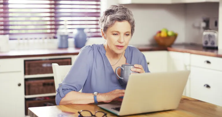 A taxpayer verifying whether they owe back taxes.