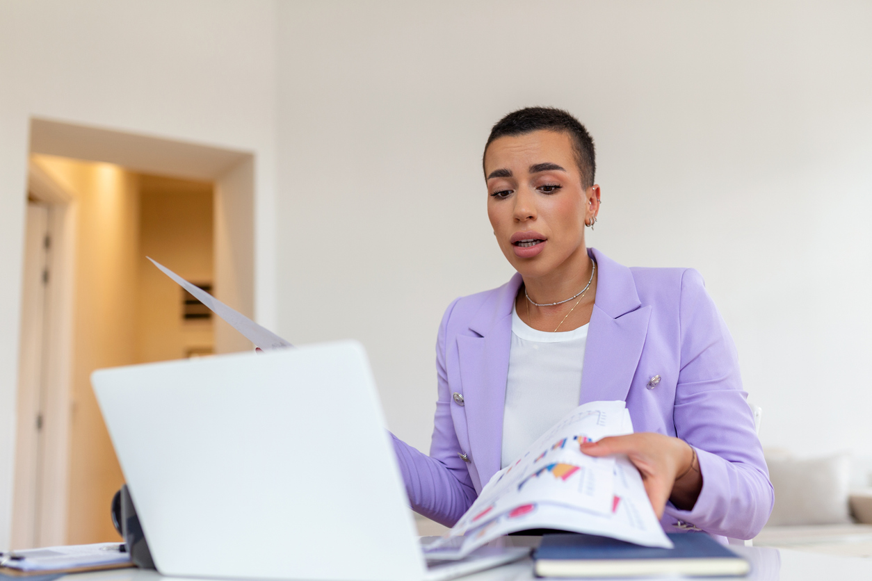 An investor reviews her portfolio.