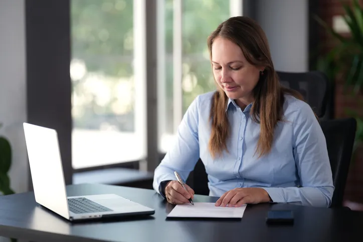 An investor tracking market performance.