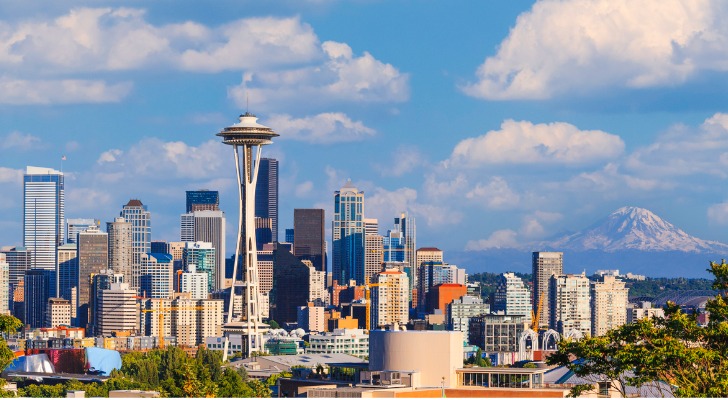 A panorama of the city of Seattle.