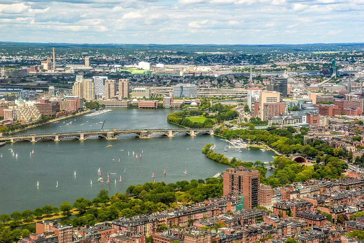 A panoramic view of Boston.