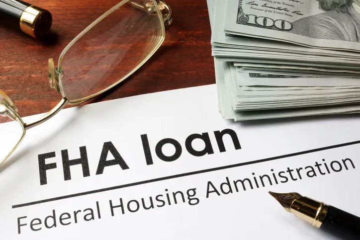 A form labeled "FHA loan."