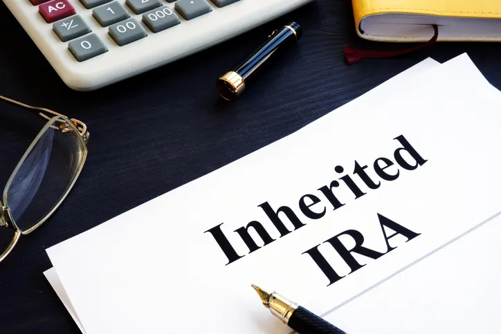 Paperwork for an inherited IRA.