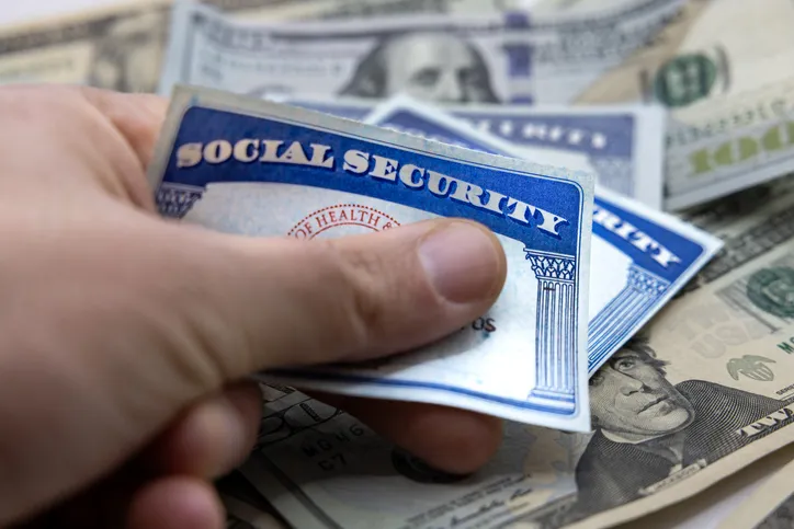 Social Security with cash.